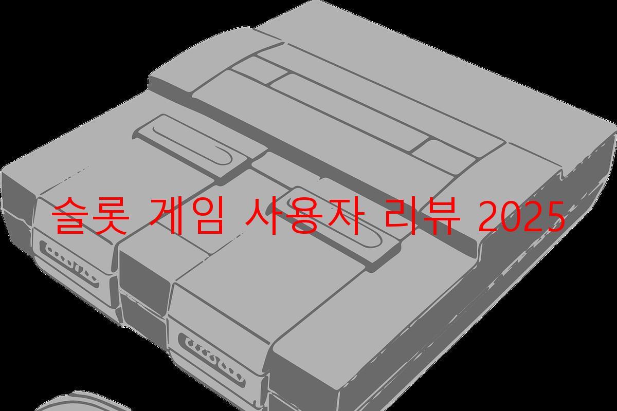 슬롯 게임 사용자 리뷰 2025