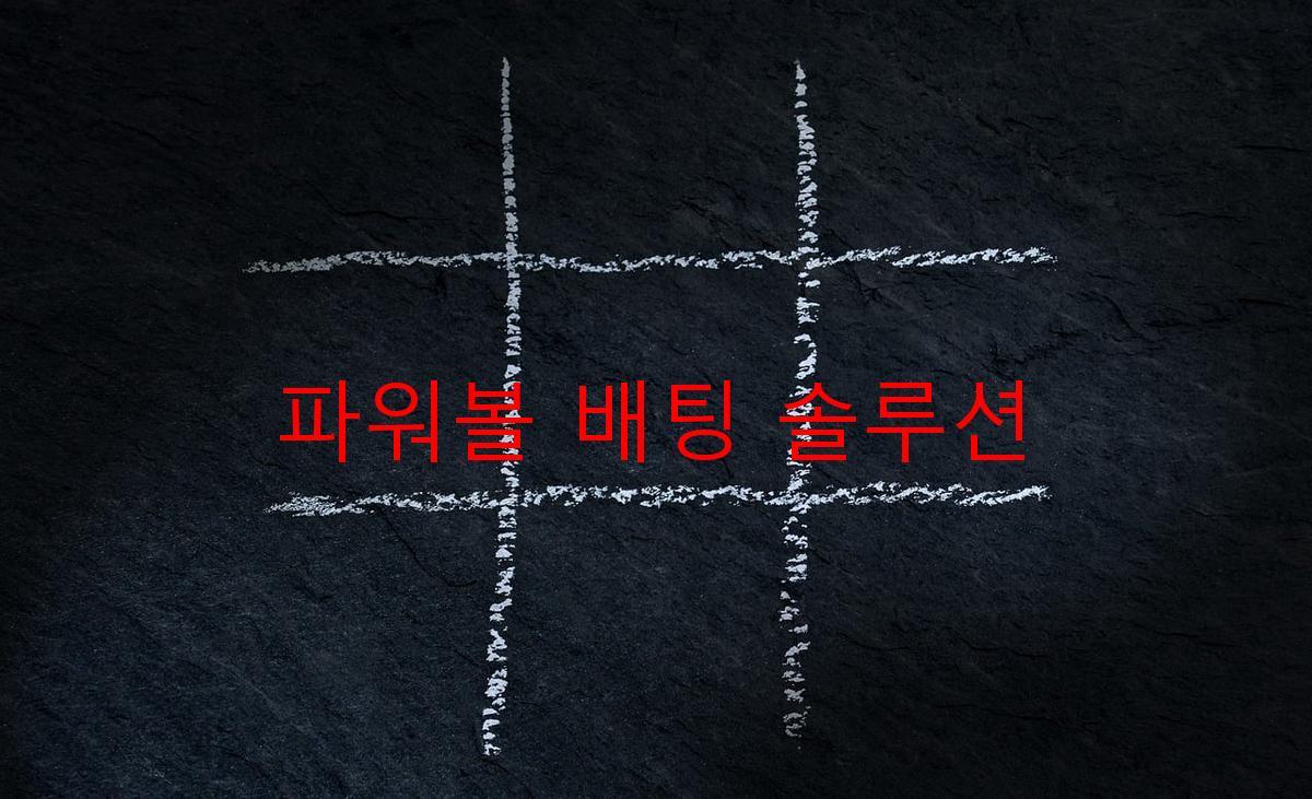 파워볼 배팅 솔루션