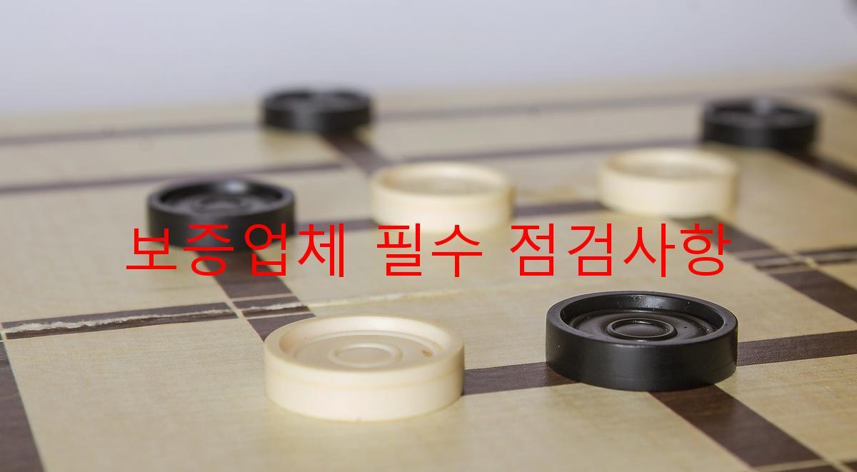 보증업체 필수 점검사항