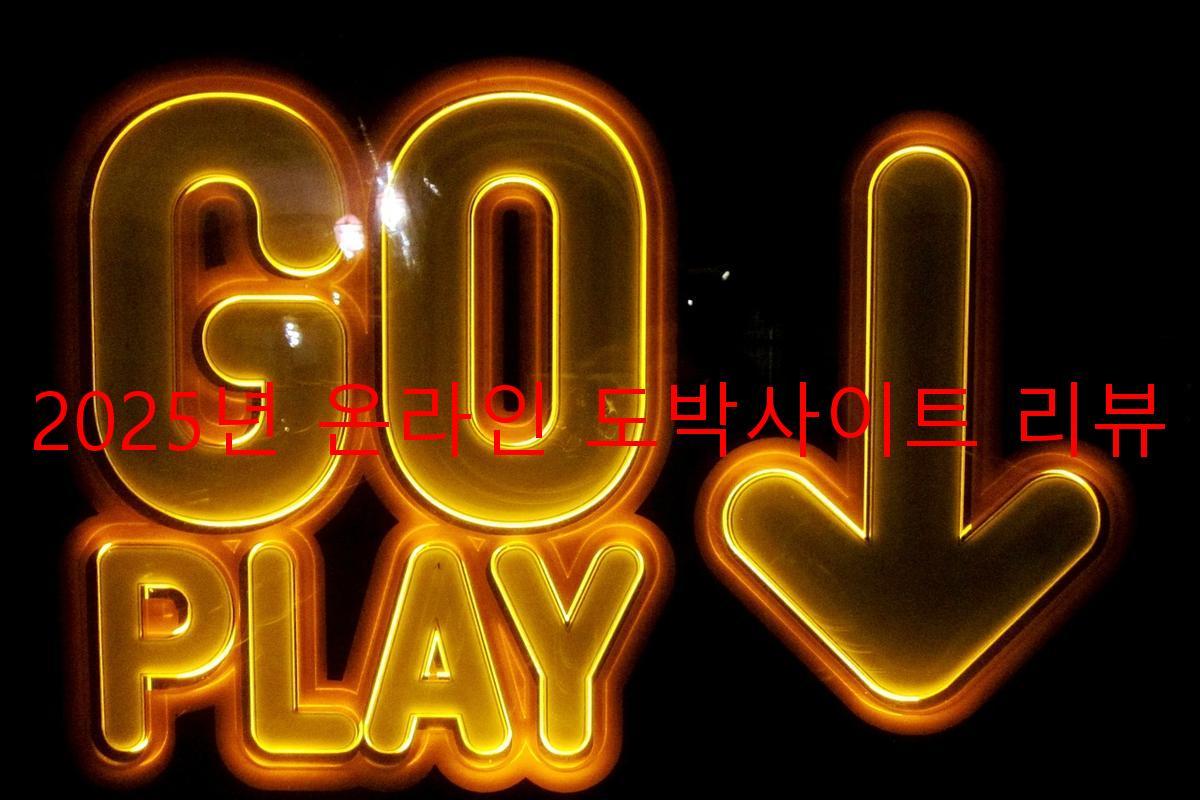 2025년 온라인 도박사이트 리뷰