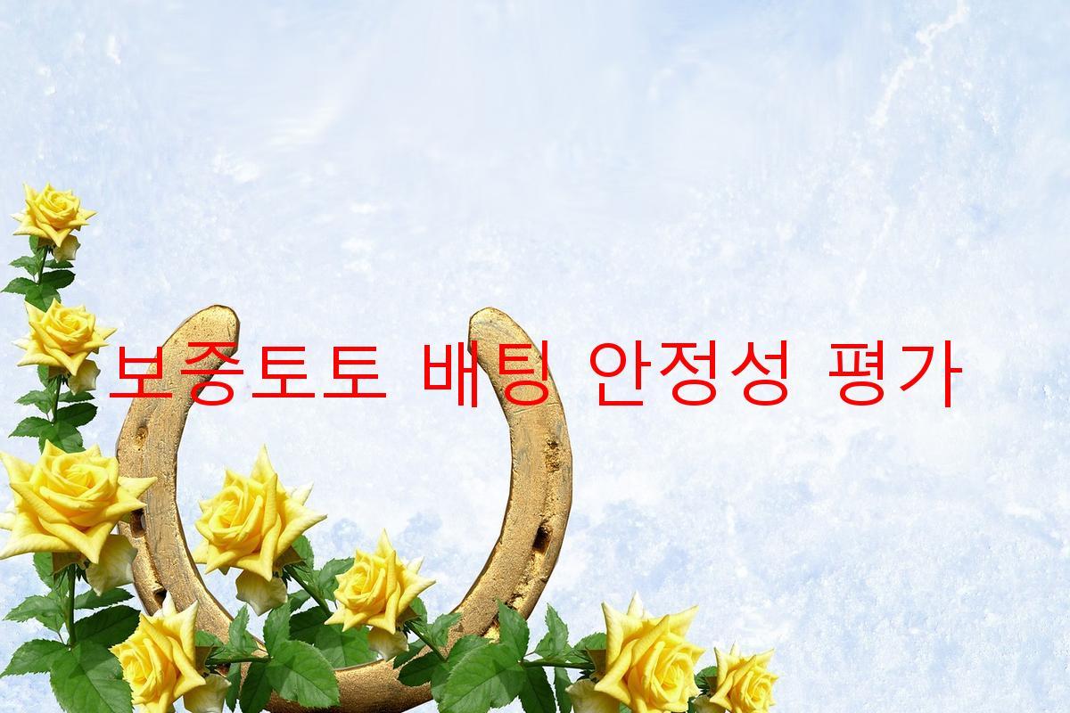 보증토토 배팅 안정성 평가
