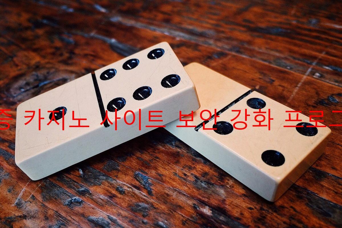 보증 카지노 사이트 보안 강화 프로그램