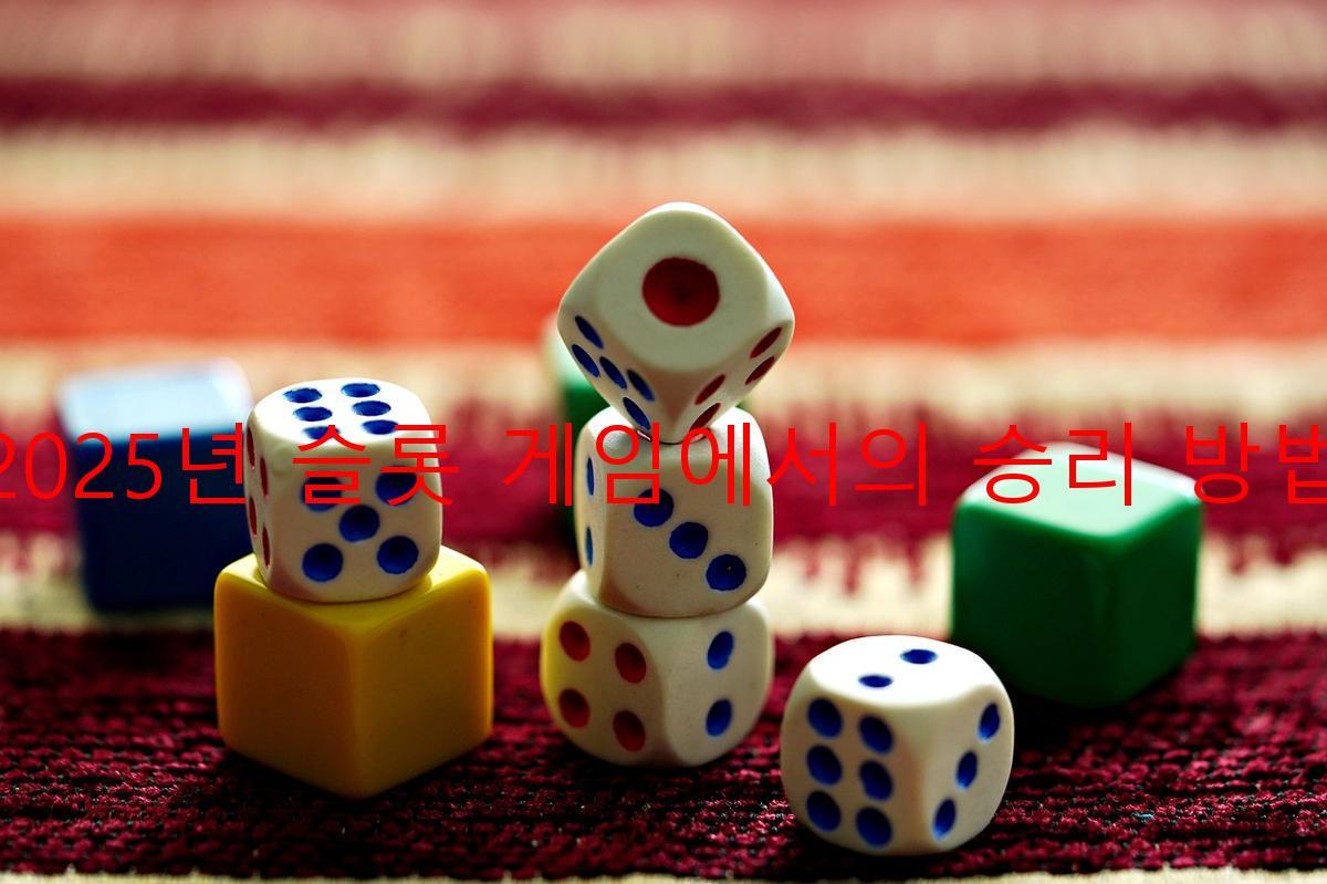 2025년 슬롯 게임에서의 승리 방법