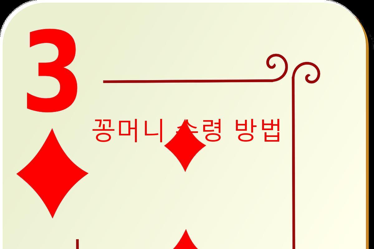 꽁머니 수령 방법