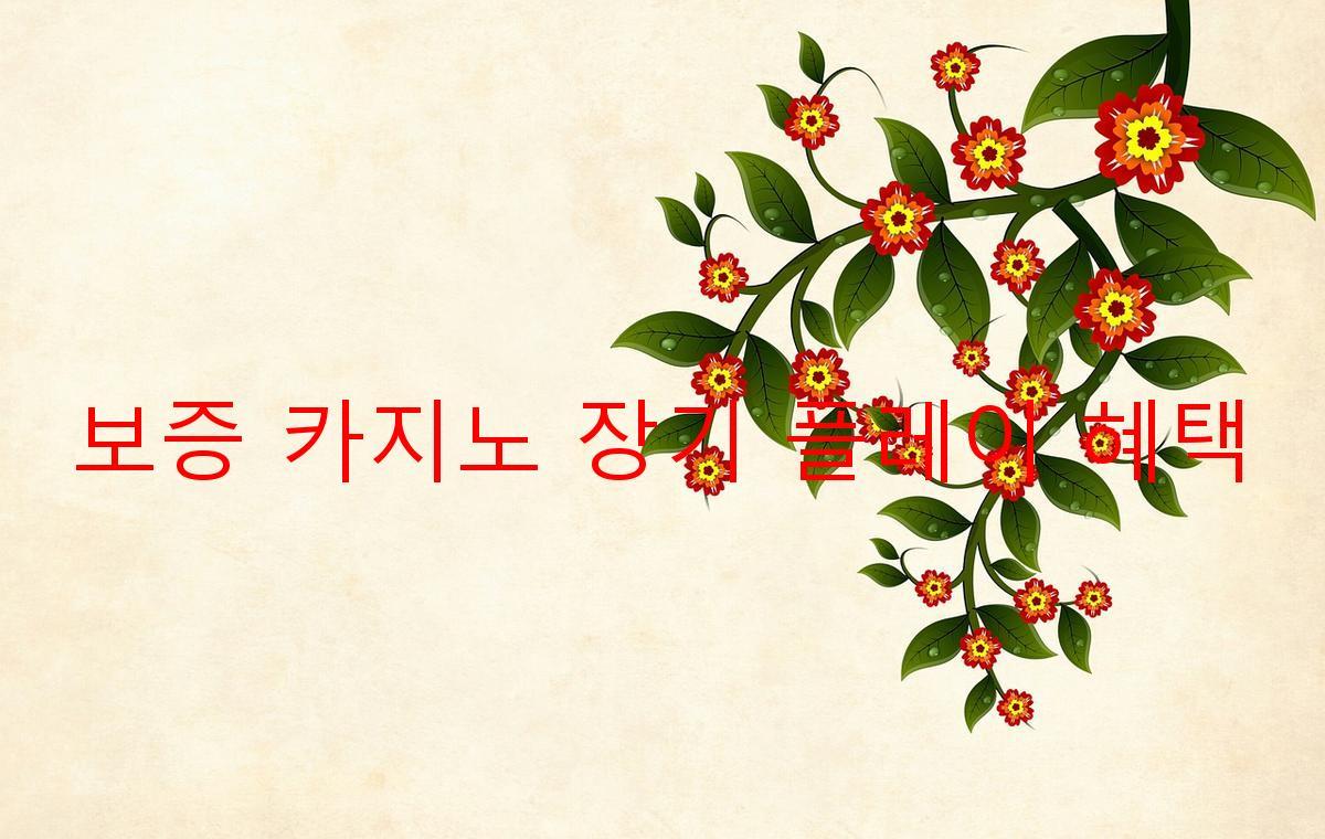 보증 카지노 장기 플레이 혜택