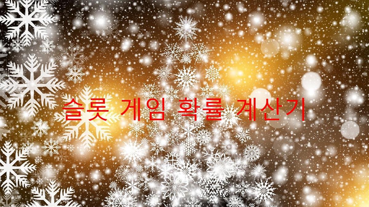 슬롯 게임 확률 계산기