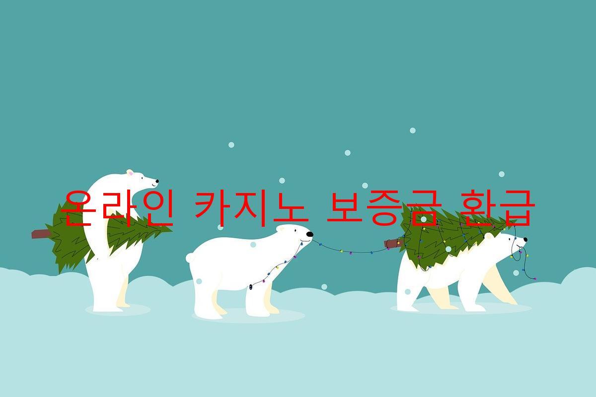 온라인 카지노 보증금 환급