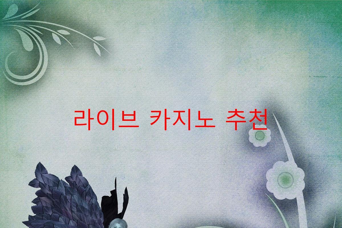 라이브 카지노 추천