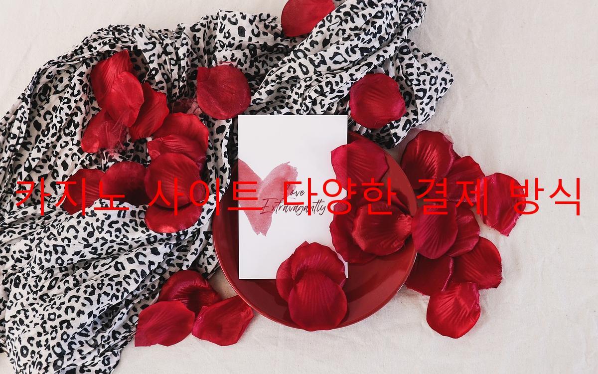 보증 카지노 사이트 다양한 결제 방식 지원