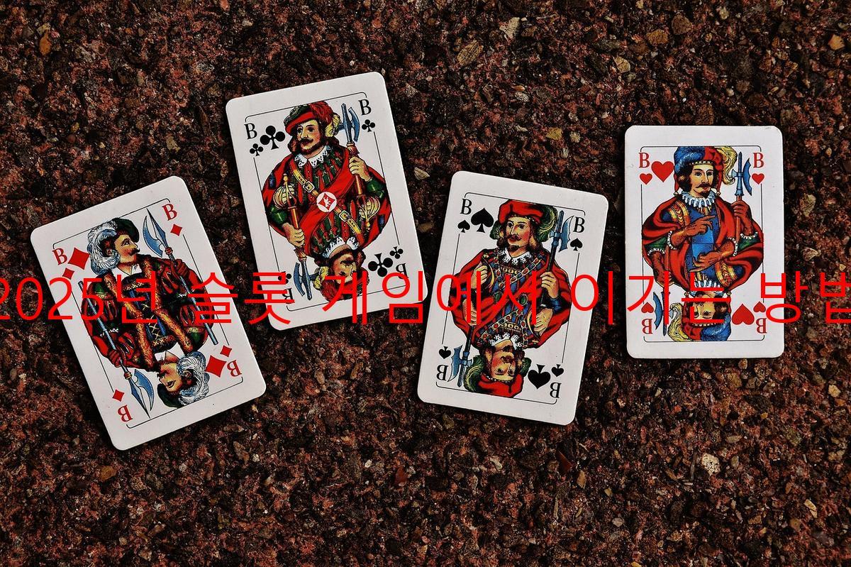 2025년 슬롯 게임에서 이기는 방법