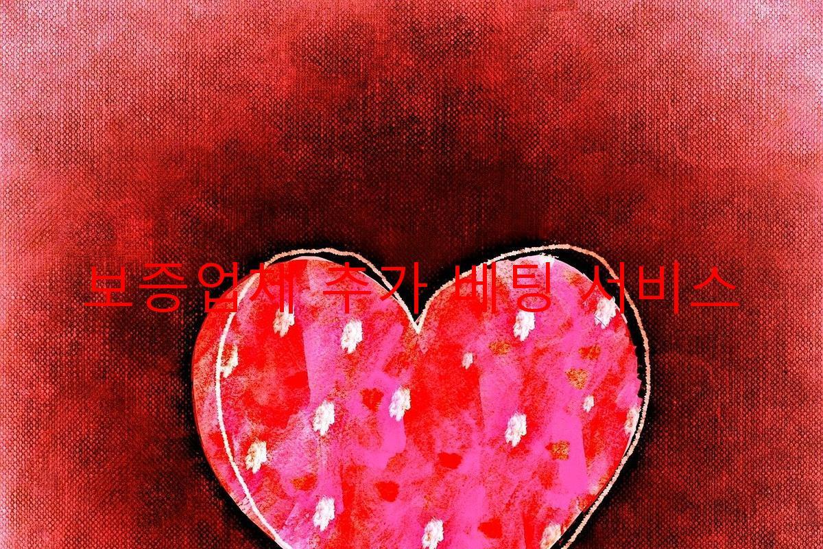 보증업체 추가 베팅 서비스