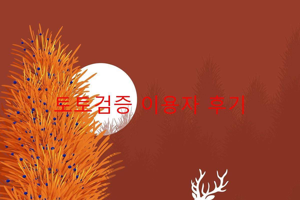 토토검증 이용자 후기