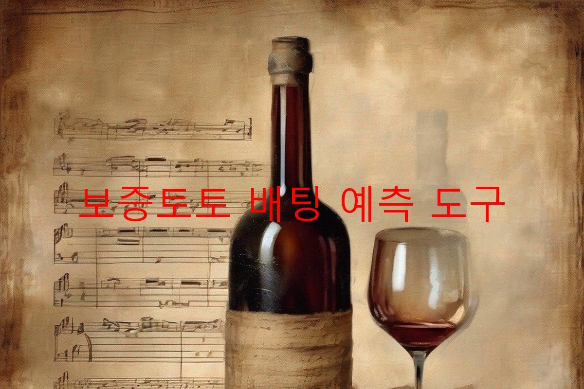 보증토토 배팅 예측 도구