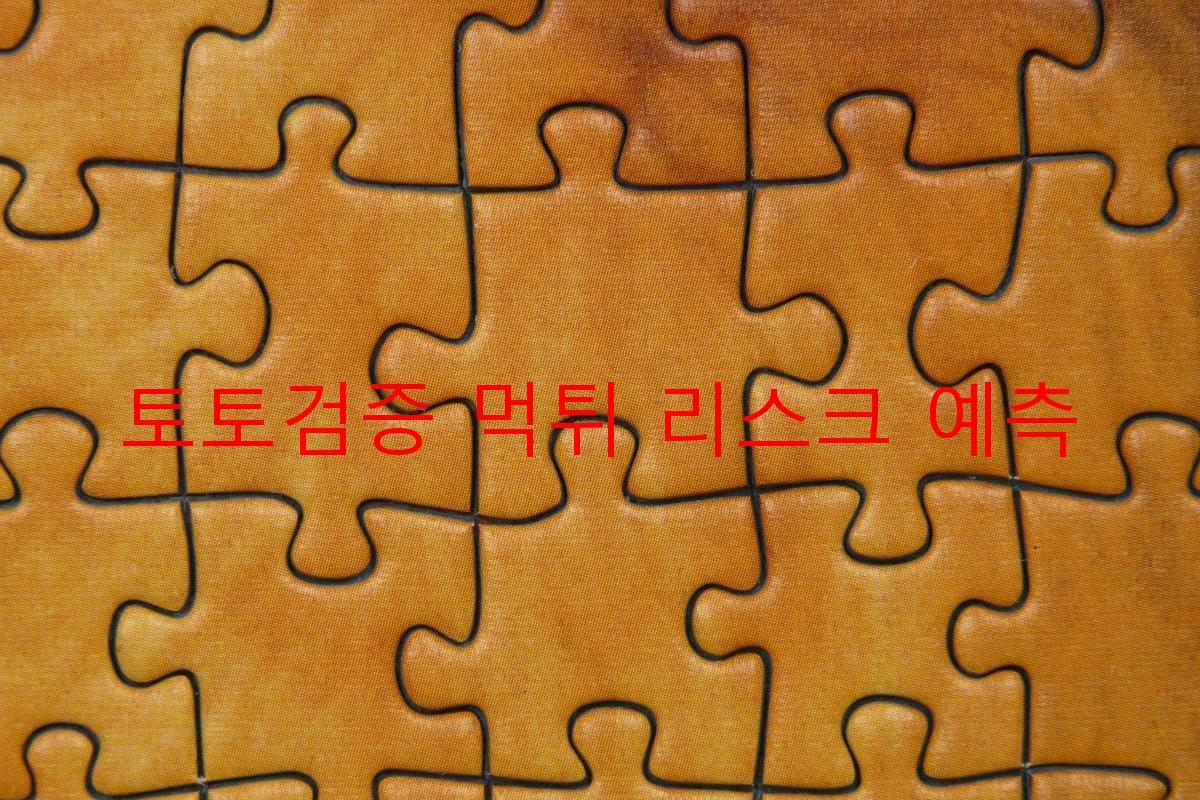 토토검증 먹튀 리스크 예측