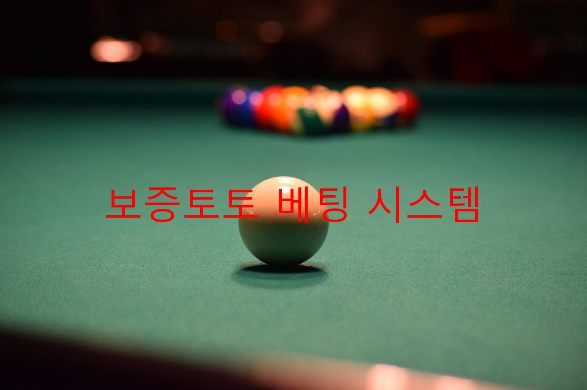 보증토토 베팅 시스템