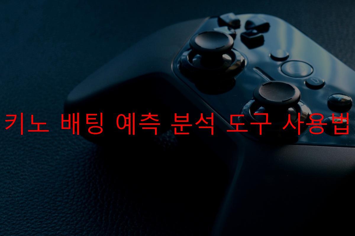 키노 배팅 예측 분석 도구 사용법