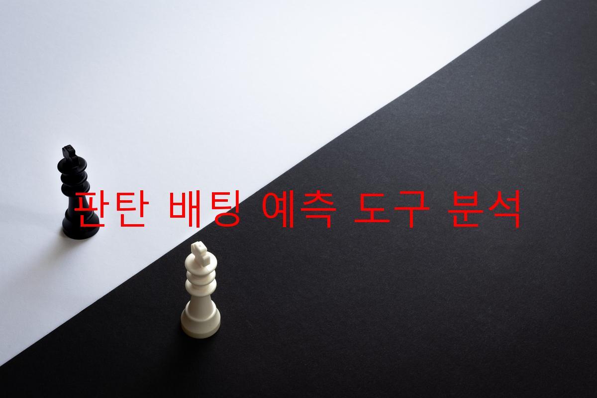 판탄 배팅 예측 도구 분석