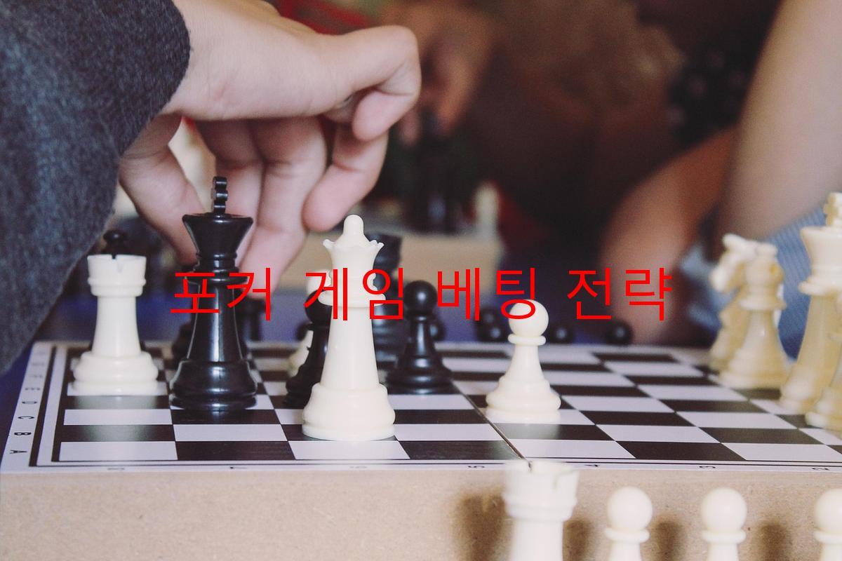 포커 게임 베팅 전략