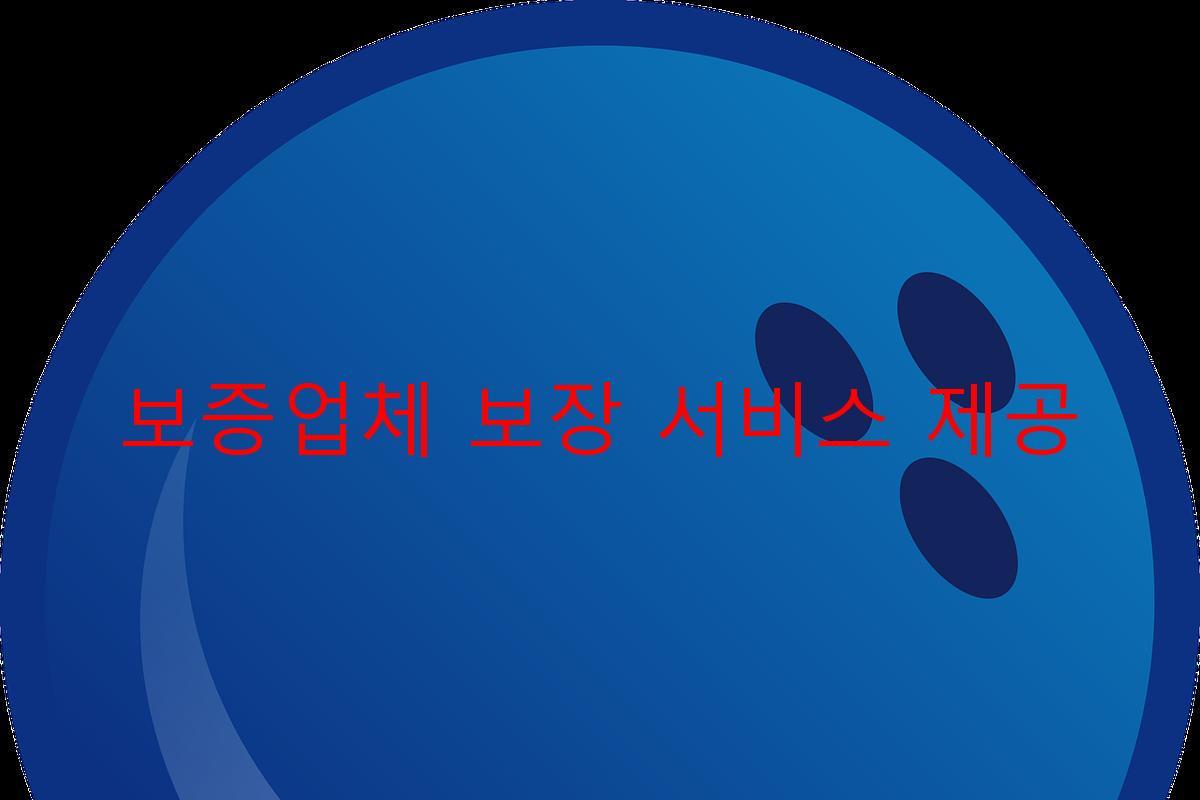 보증업체 보장 서비스 제공