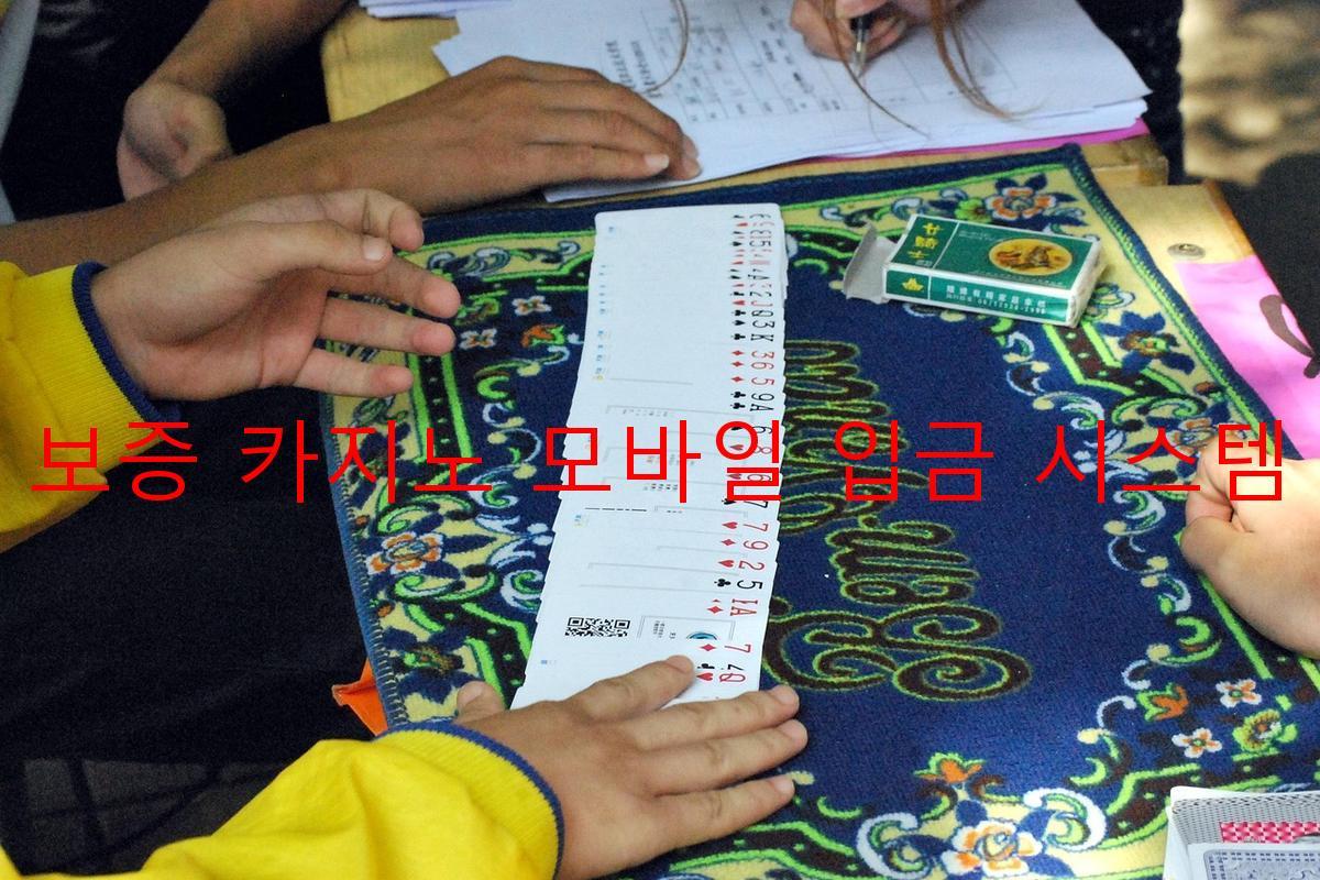 보증 카지노 모바일 입금 시스템