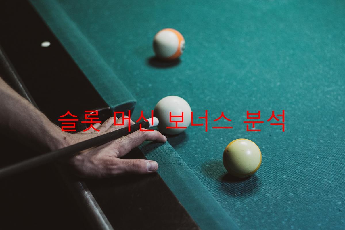 슬롯 머신 보너스 분석