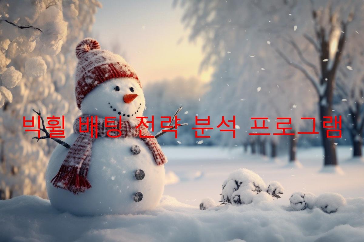 빅휠 배팅 전략 분석 프로그램