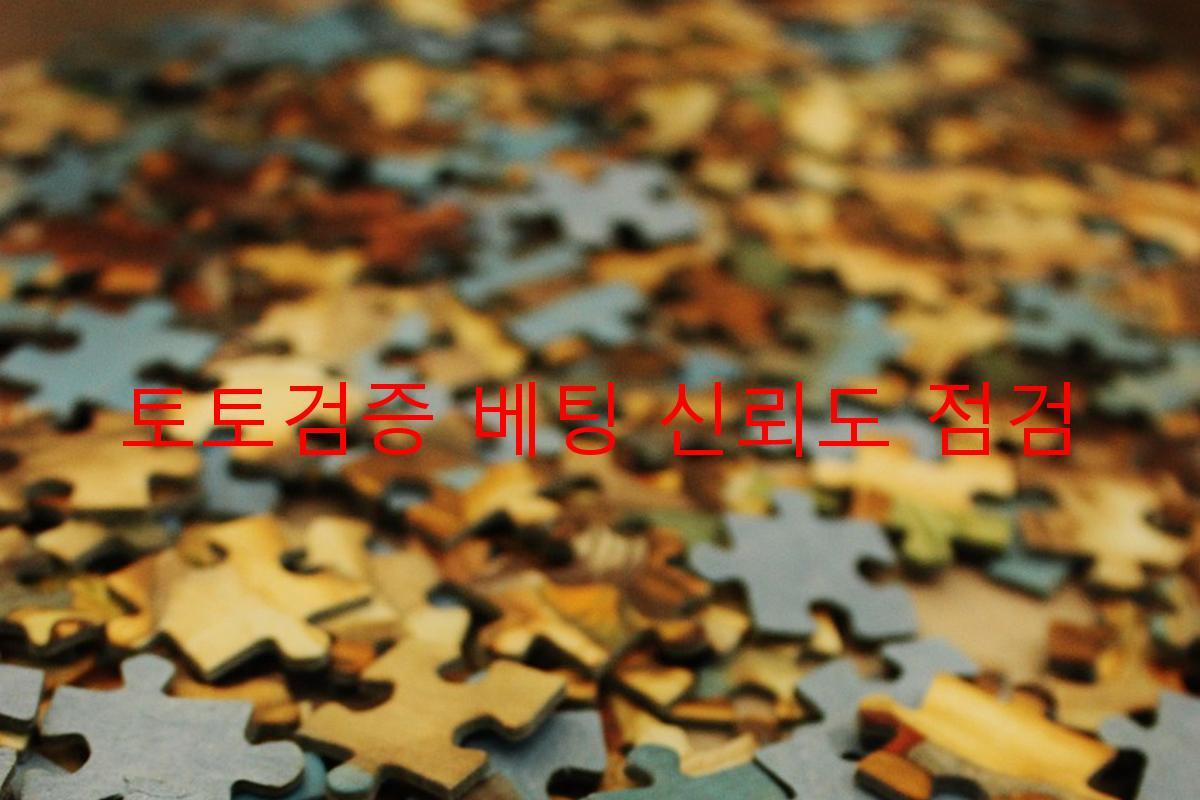 토토검증 베팅 신뢰도 점검