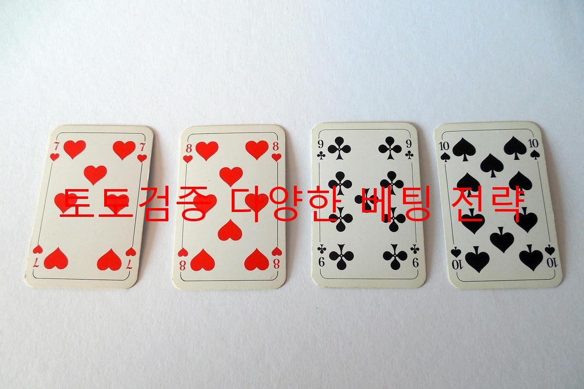 토토검증 다양한 베팅 전략