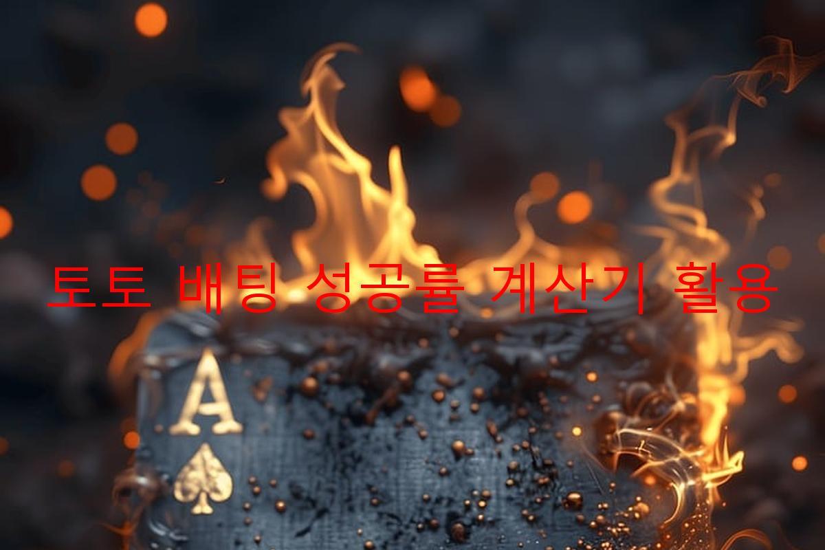 토토 배팅 성공률 계산기 활용