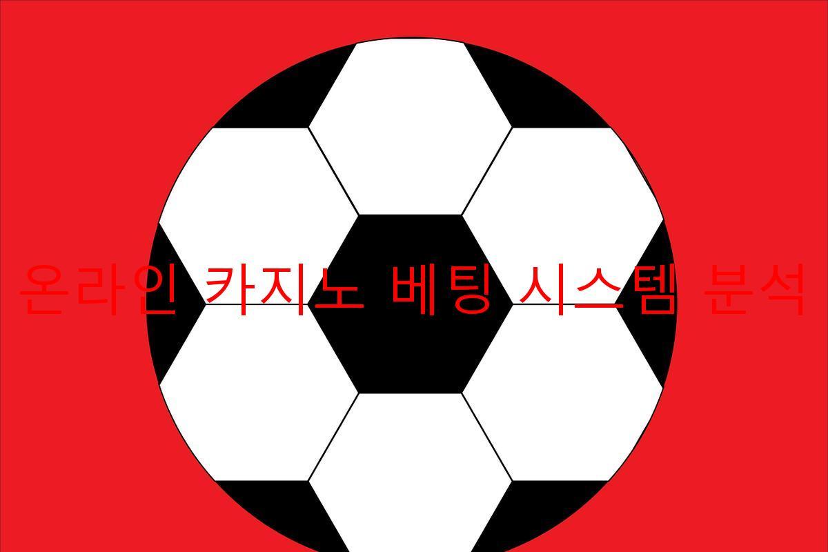 온라인 카지노 베팅 시스템 분석