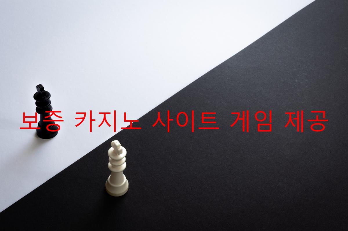 보증 카지노 사이트 게임 제공