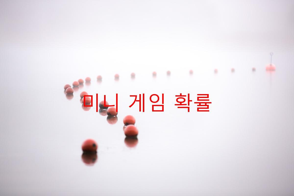 미니 게임 확률