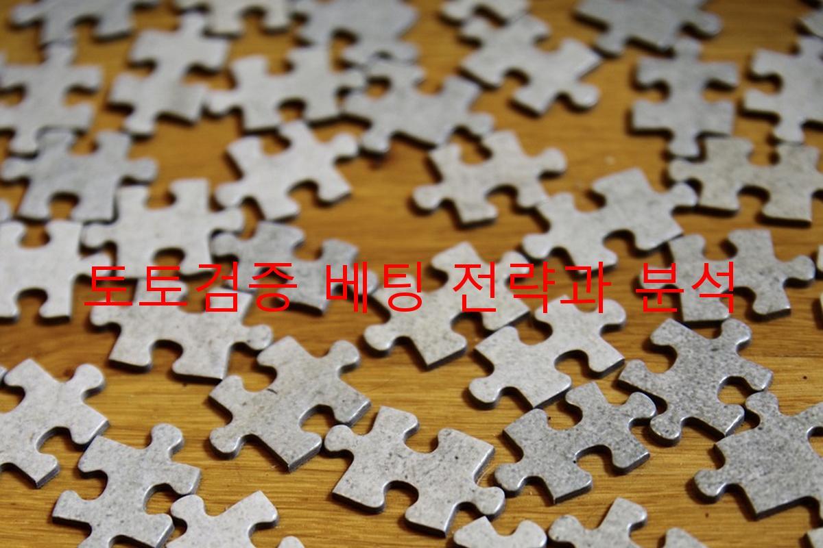 토토검증 베팅 전략과 분석