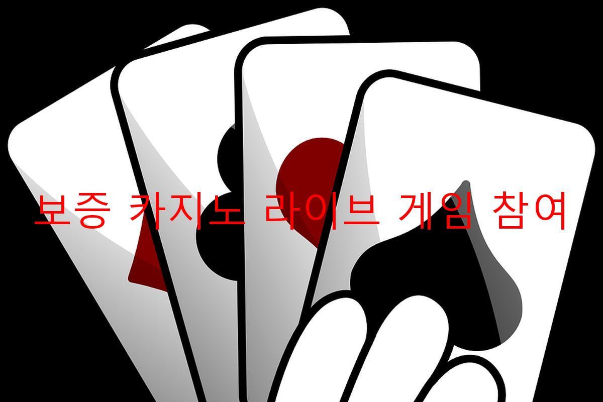 보증 카지노 라이브 게임 참여