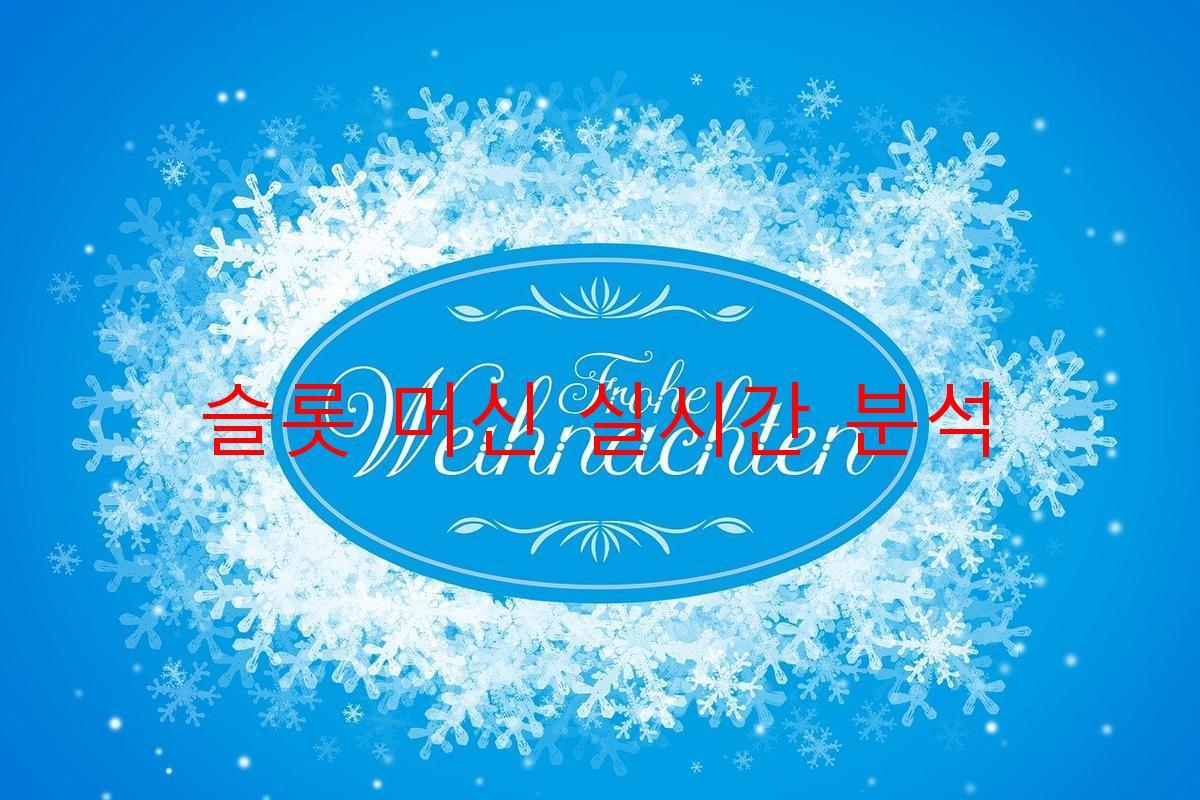 슬롯 머신 실시간 분석