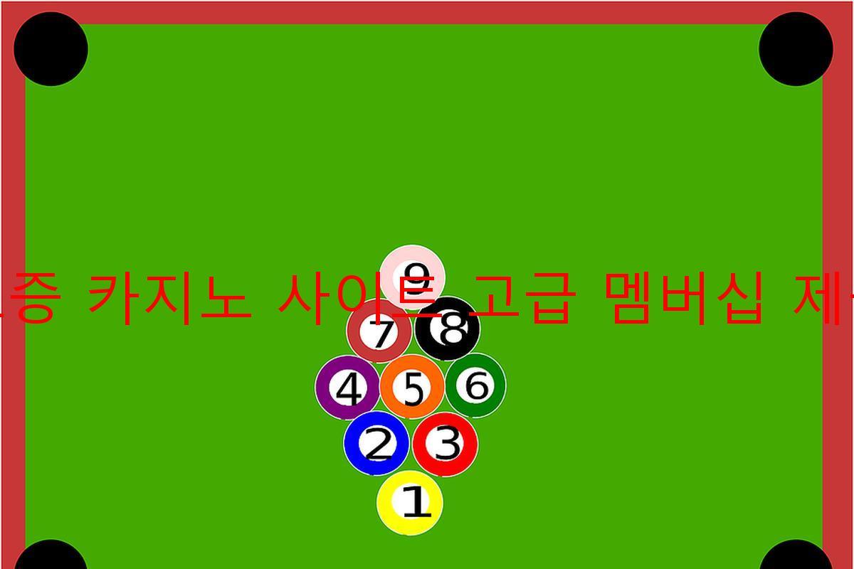 보증 카지노 사이트 고급 멤버십 제공