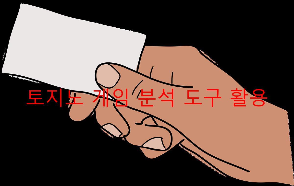 토지노 게임 분석 도구 활용